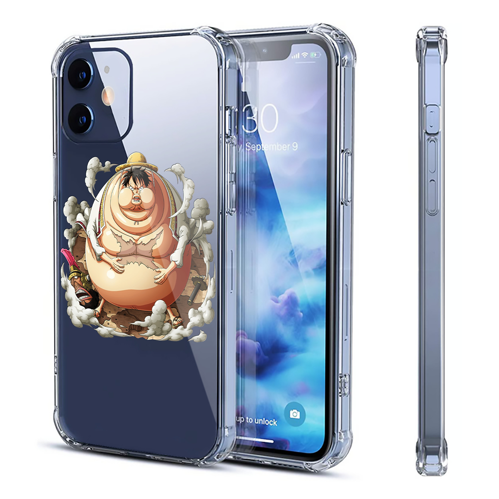 （画像用） ワンピース モンキー・D・ルフィ ONE PIECE Monkey D. Luffy 【iPhone 12シリーズ対応】透明スマホケース（クリアソフトケース）